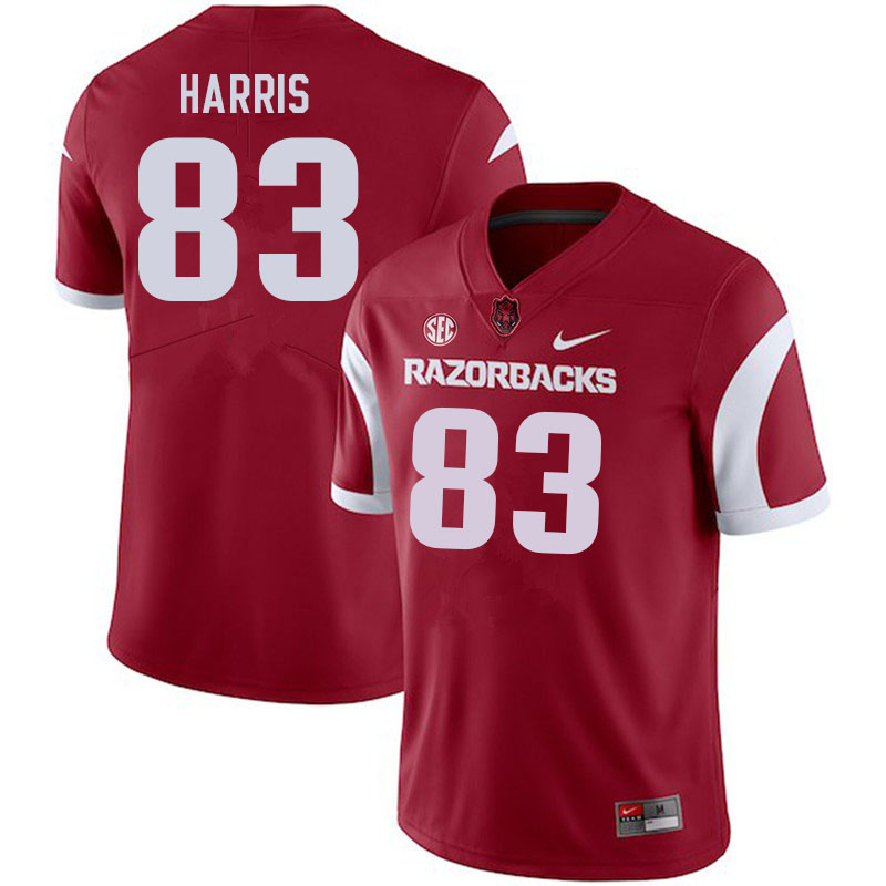 Men #83 Chris Harris Arkansas Razorbacks College Football Jerseys Sale-Cardinal